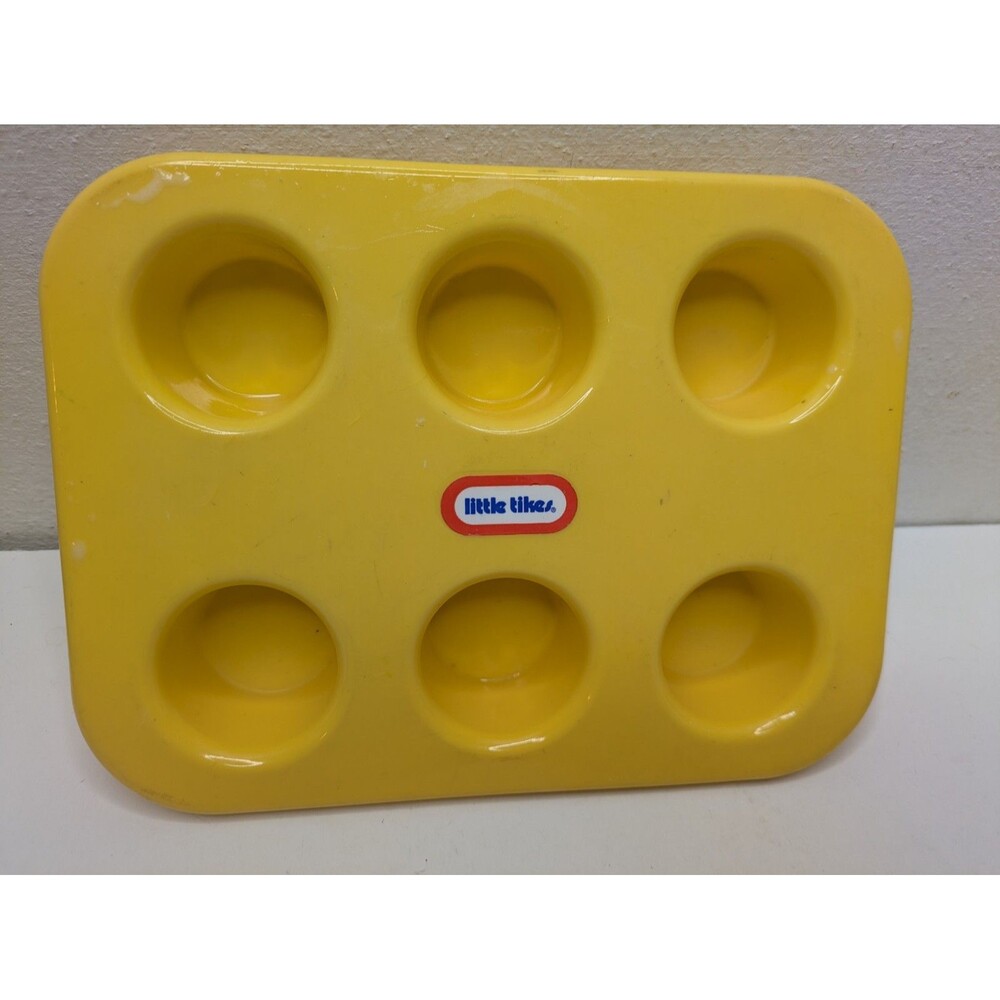 Little Tikes Play Food Yellow Cupcake Muffin PAN Baking Replacement VTG